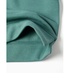 Sudadera perchada con motivo de arte y naturaleza para niña, azul verdoso-Zippy