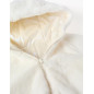 Chaqueta acolchada reversible con capucha y forro para niña, blanco-Zippy