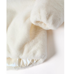 Chaqueta acolchada reversible con capucha y forro para niña, blanco-Zippy