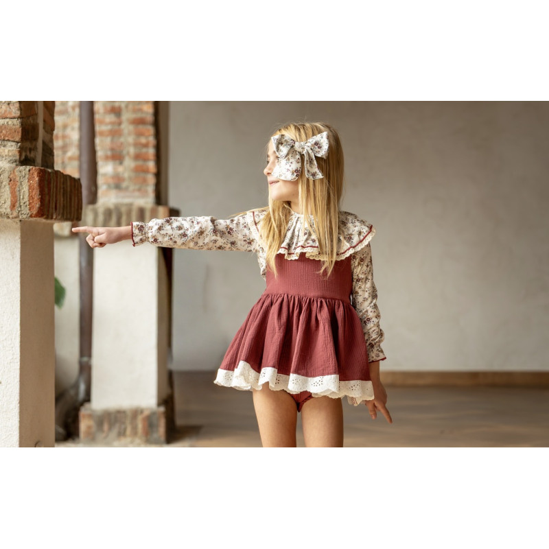 Conjunto blusa y ranita Samira-Boetie