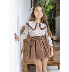 Conjunto Blusa Flores Rita y Falda-Boetie