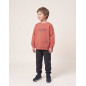 Chándal perchado con estampado para niño, terracota/gris oscuro-Zippy