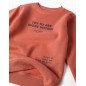 Chándal perchado con estampado para niño, terracota/gris oscuro-Zippy