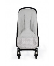 Saco Silla Flower Mellow Gris Polipiel-Pasito a Pasito