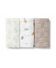 Pack de 3 Mini Gasas Mmuse Beig-Baby Tous