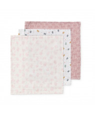 Pack de 3 Mini Gasas Mmuse Rosa-Baby Tous