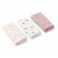 Pack de 3 Mini Gasas Mmuse Rosa-Baby Tous