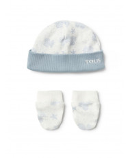 Conjunto de Bebé Gorro y Manoplas Ilusion Azul- Baby Tous