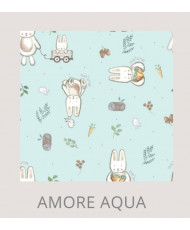 Conjunto 3 piezas Recién Nacido Estampa Amore Aqua-Todo Amor Aqua