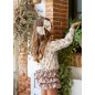 Conjunto Camisa Cuello Cuadros y Braga Bombón Taupe-Manuela Montero Conjunto Camisa Cuello Cuadros y Braga Bombón Taupe-Manuela Montero