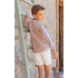 Conjunto Camisa Dani Vichy+Pantalón Rodrigo Pana Marfil Taupe-Manuela Montero