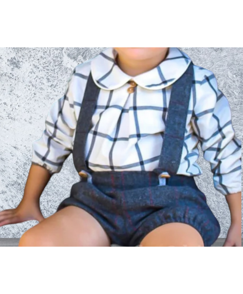 Conjunto Camisa BB+ Bombacho Bebé Niño Burgundy-Manuela Montero Conjunto Camisa BB+ Bombacho Bebé Niño Burgundy-Manuela Montero