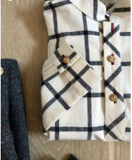 Conjunto Camisa BB+ Bombacho Bebé Niño Burgundy-Manuela Montero