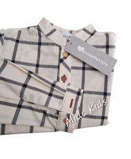 Conjunto Niño Camisa Dani+Pantalón Rodrigo Pana Burgundy-Manuela Montero