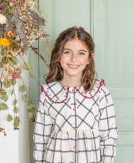 Vestido Dell Niña Burgundy- Manuela Montero