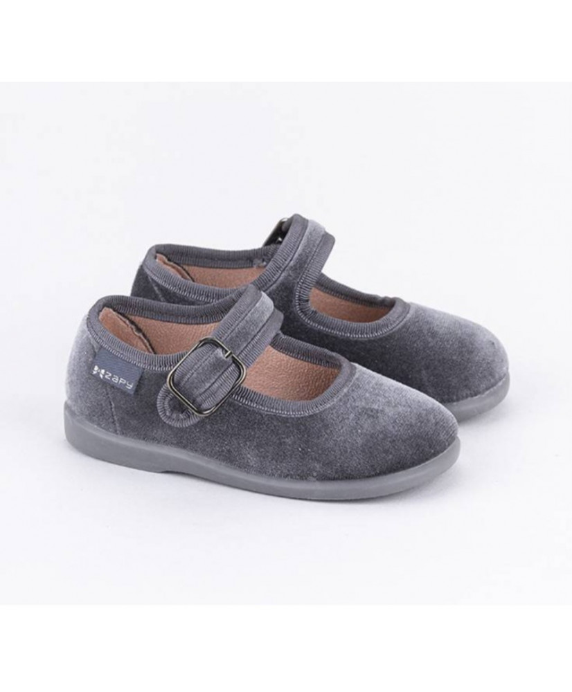 Mercedita Terciopelo Gris-Zapy