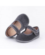 Mercedita Terciopelo Gris-Zapy