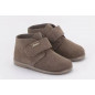 Botas Piel Serraje Niño Taupe-Zapy