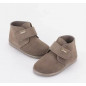 Botas Piel Serraje Niño Taupe-Zapy
