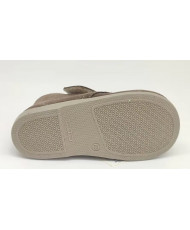 Botas Piel Serraje Niño Taupe-Zapy