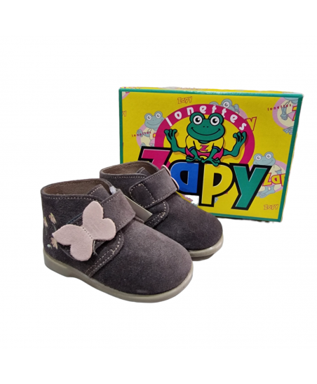 Botas Piel Niña Mariposa-Zapy
