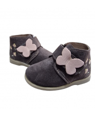 Botas Piel Niña Mariposa-Zapy