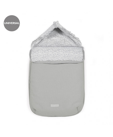 SACO CUCO 3 EN 1 FLOWER MELLOW GRIS TRICOT-PASITO A Pasito