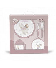 Set Vajilla 5 Piezas Rosa-Interbaby