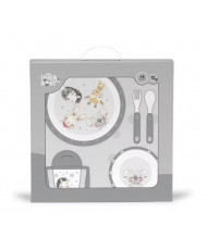 Set Vajilla 5 Piezas Gris-Interbaby