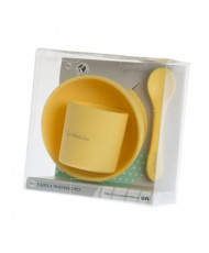 Vajilla Silicona 3Piezas Amarillo-Gamberrito's