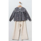 Conjunto Niña Flores Liberty Azul Marino-Coco Acqua