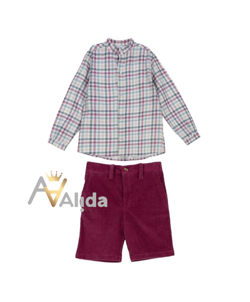 Conjunto Camisa Pekin y Pantalón Gonzo-Tartaleta