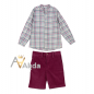 Conjunto Camisa Pekin y Pantalón Gonzo-Tartaleta