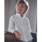 Camisa Pekin cuello Mao-Tartaleta