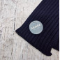 Conjunto Gorro Pompón  Pelo Natural y Bufanda Canalé Marino-Juliana