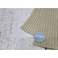 Conjunto Gorro Pompon Pelo Natural y Bufanda Canale Beig-Juliana