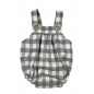 Conjunto Peto Bombacho Arles Gris y Body Blonda Blanco-Protea Baby Conjunto Peto Bombacho Arles Gris y Body Blonda Blanco-Protea Baby