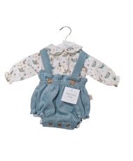 Conjunto Peto micropana y camisa patos bebé niño-Protea Baby