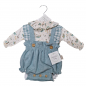 Conjunto peto micropana y camisa patos bebé niña-Protea Baby