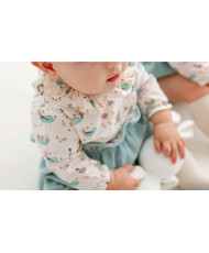 Conjunto peto micropana y camisa patos bebé niña-Protea Baby