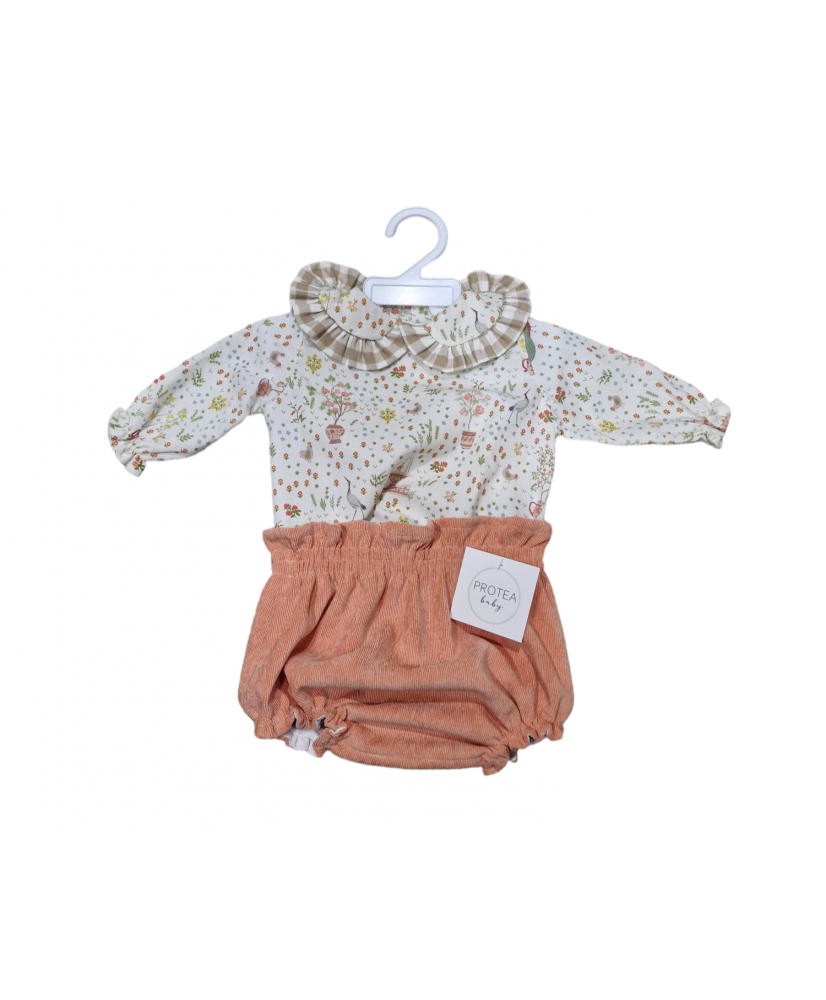 Conjunto Pololo micropana Prunus Unisex-Protea Baby