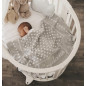 Mantita Topos Fondo Gris/ Topos Blanco(Personalizado)-Pangasa Mantita Topos Fondo Gris/ Topos Blanco(Personalizado)-Pangasa