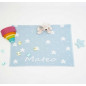 Mantita Estrellas - Fondo Celeste Empolvado / Estrellas Marfil(Personalizadas)-Pangasa Mantita Estrellas - Fondo Celeste Empolvado / Estrellas Marfil(Personalizadas)-Pangasa