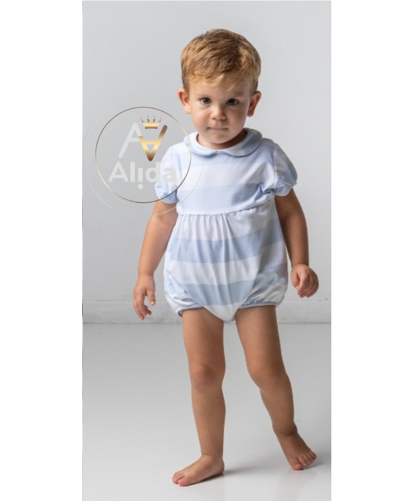 Pelele Punto "Familia Rayas Celeste"- CMP Tex Pelele Punto "Familia Rayas Celeste"- CMP Tex