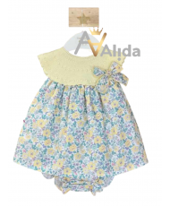 Vestido Capri Flores Tricot Doble-Valentina