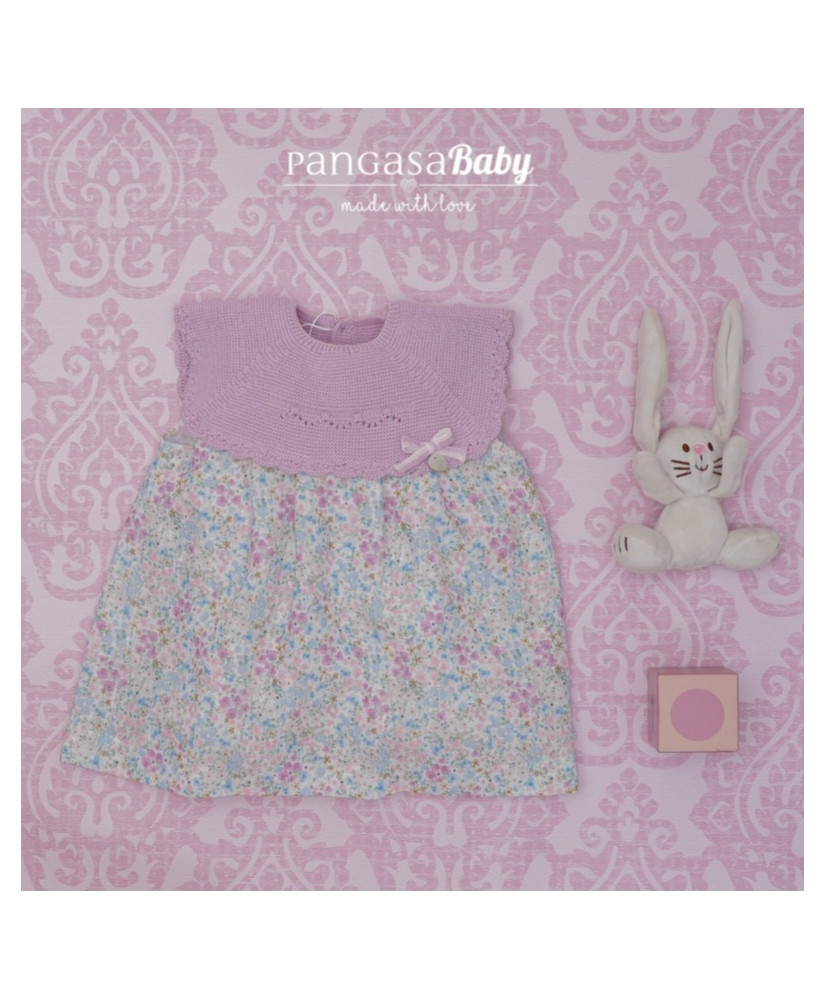 Vestido Flores Lila-Pangasa