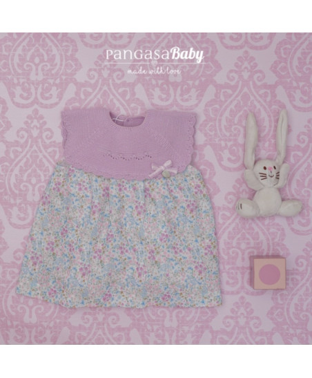 Vestido Flores Lila-Pangasa