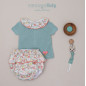 Conjunto Braguita Flores VP Verde Mint-Pangasa
