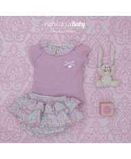 Conjunto Braguita Flores Lila-Pangasa