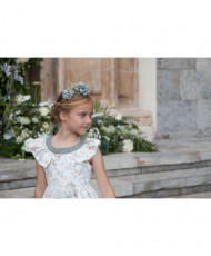 Vestido Estilo Lino Verde Kaki-Coco Ceremonia